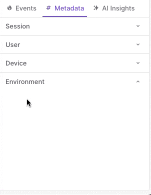 Metadata scroll